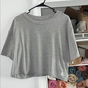 Free People FP Movement Light Gray Crop Top Size: XS